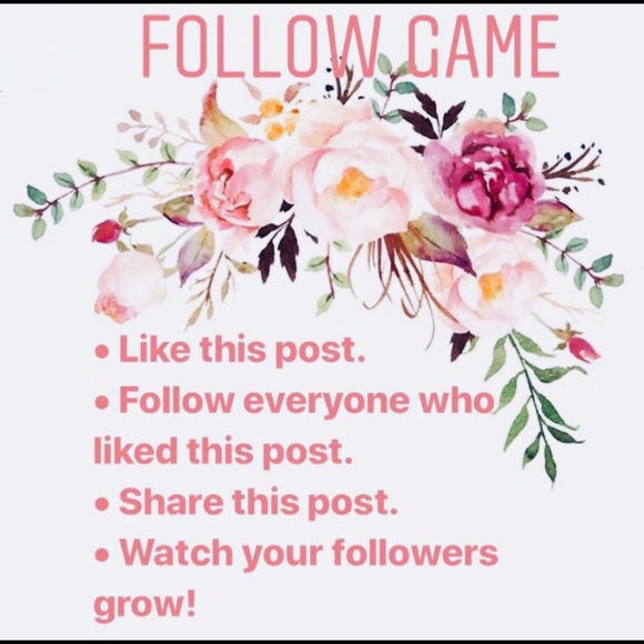 Other - MY FIRST FOLLOW GAME!!!🌸👗🌸👗🌸👗🌸👗